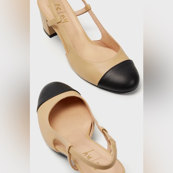 Tuckernuck French Sole Baton Heels Slingback New in Box - Picture 2 of 15